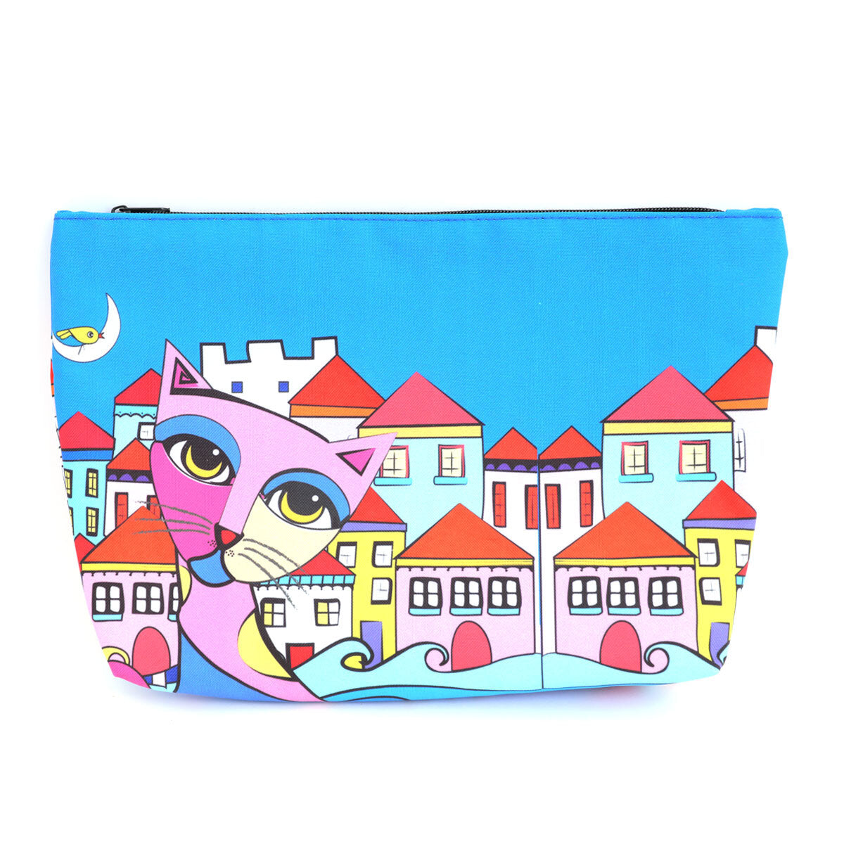 Biggdesign Owl And City Transparent Shopping and Beach Bag